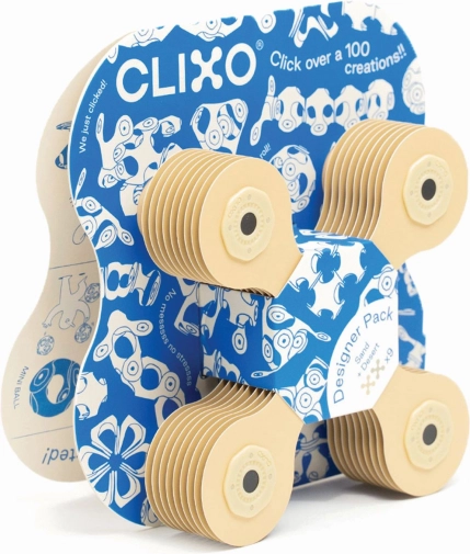 Bloki magnetyczne Clixo Designer Pack, kolor beżowy