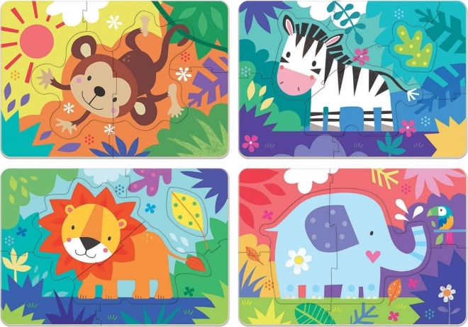 Moje pierwsze puzzle zwierzątka z dziczy