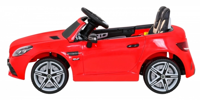 Mercedes Benz SLC300 Dziecięcy samochód na baterie Czerwony + dźwięki MP3 Światła + zdalne sterowanie + wolny start
