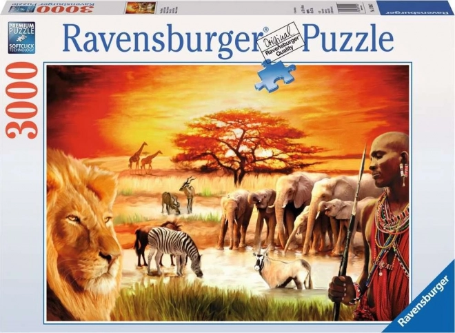Puzzle Savana - Dumni Masajowe 3000 elementów
