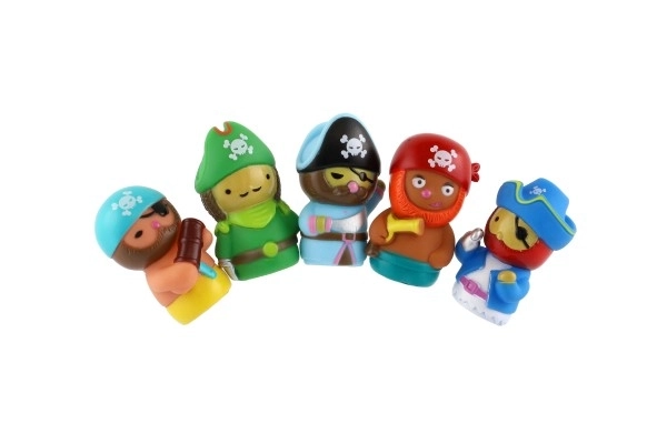 Pacynka na palec piraci 5 sztuk guma 6cm na karcie 16,5x20cm