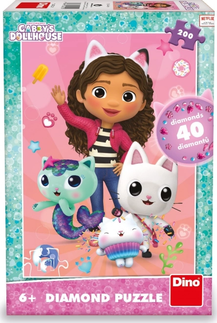 Gry puzzle 200 elementów z diamentami
