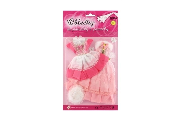 Ubranka dla lalek z akcesoriami - 2 sztuki