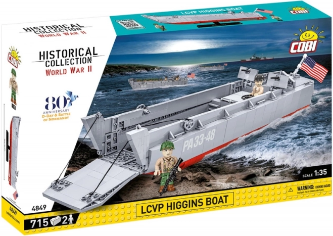 Klocki COBI LCVP Higgins Boat – historyczna łódź desantowa 1:35