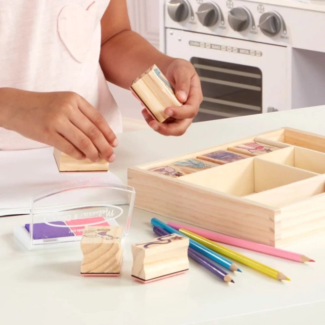 Melissa i Doug - Zestaw pieczątek Księżniczki