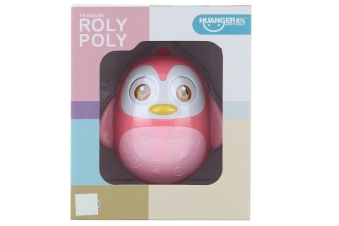 Różowy rolly polly pingwin dla dzieci