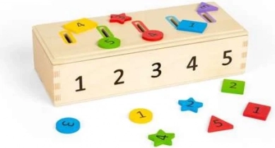 Bigjigs Toys sortowanie kolorów, kształtów i liczb