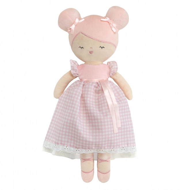DeCuevas 20046 Pluszowa lalka NIZA - 36 cm z kołyską