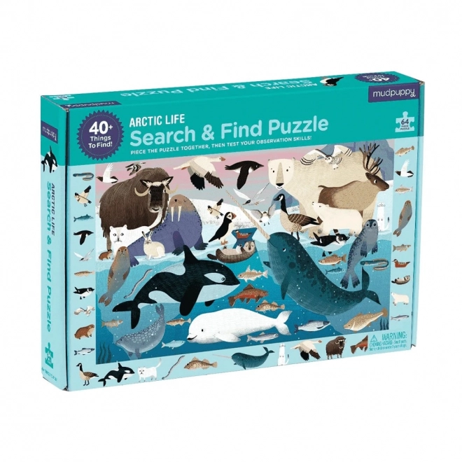 Mudpuppy puzzle Układaj i szukaj: Życie na Arktyce