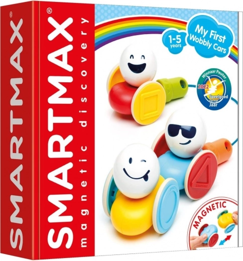 SmartMax moje pierwsze kołyszące się autka, magnetyczna zabawka konstrukcyjna dla dzieci 1–5 lat