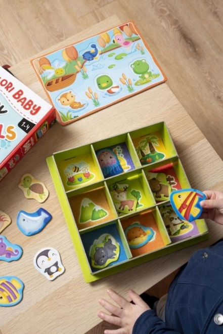 Montessori pudełko dla dzieci - zwierzęta