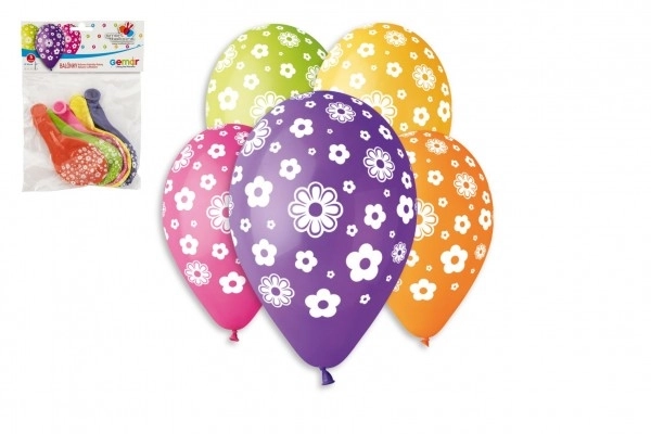 Balony do nadmuchiwania kwiaty - 5 sztuk