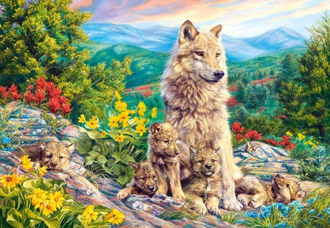 Puzzle 1000 elementów Wilk Nowa generacja