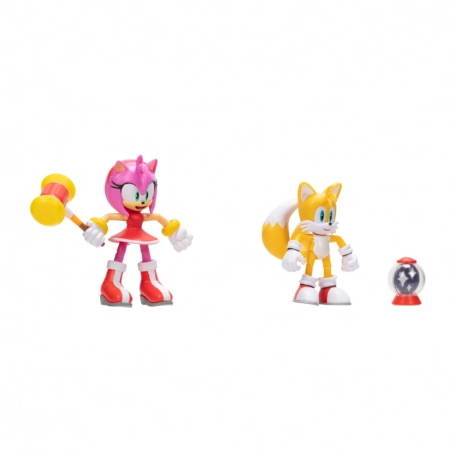 Figurki Sonic 2 szt. Amy + Tails 10 cm