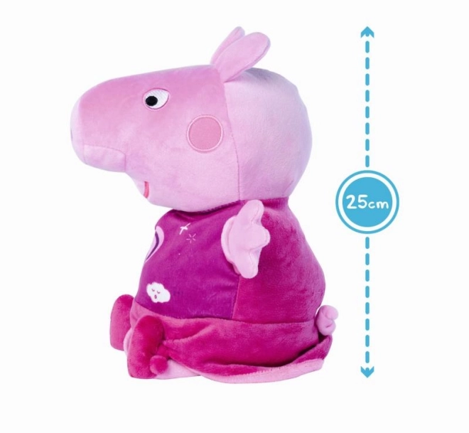 Peppa Pig 2w1 pluszowy sen, grający + światło, różowy, 25 cm