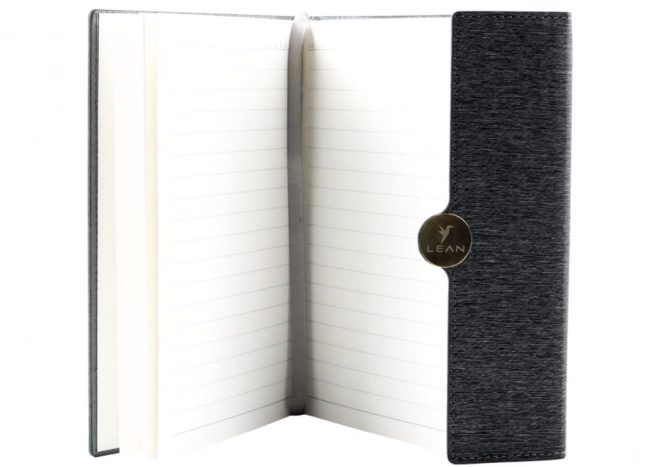 Elegancki czarny notes biurowy na magnes