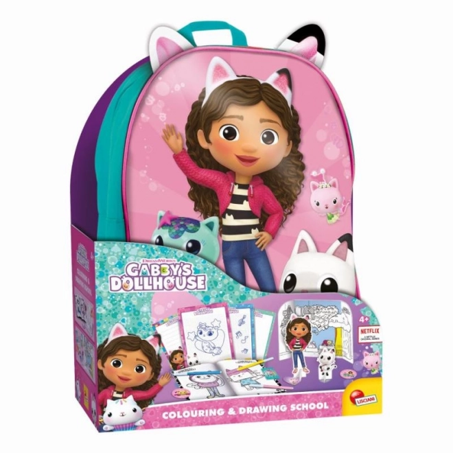 Plecak Gabby's Dollhouse z kreatywnym zestawem