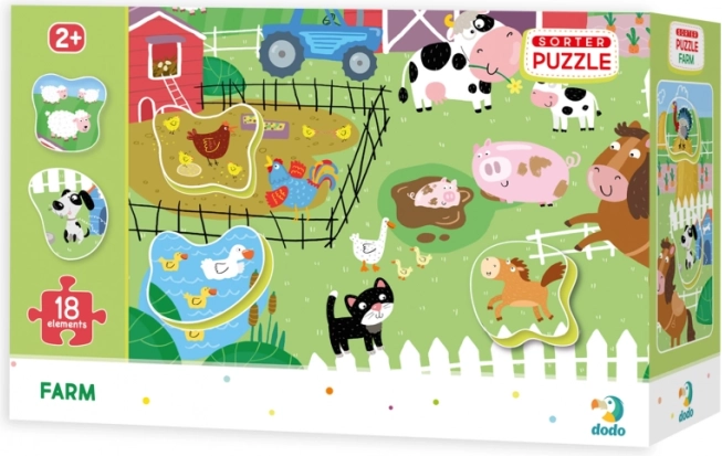 Puzzle Farma 18 elementów