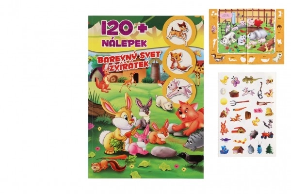 Książka Kolorowy świat zwierzątek z naklejkami