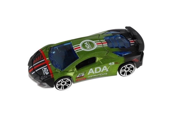 Auto sportowe 6szt. metal/plastik 8cm na wolny bieg w pudełku 10,5x27,5x4cm