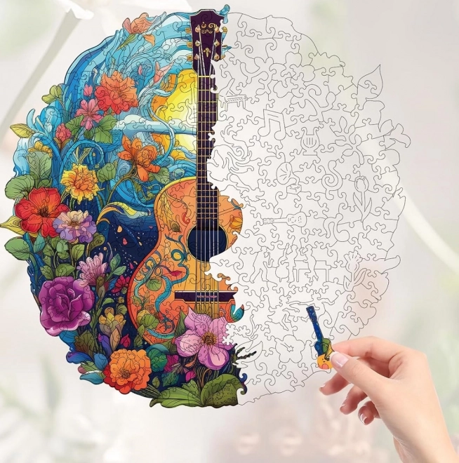 Drewniane puzzle Gitara 200 elementów