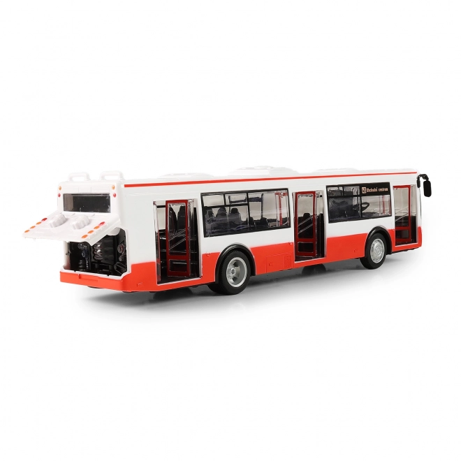 Autobus, który ogłasza przystanki po czesku 28 cm