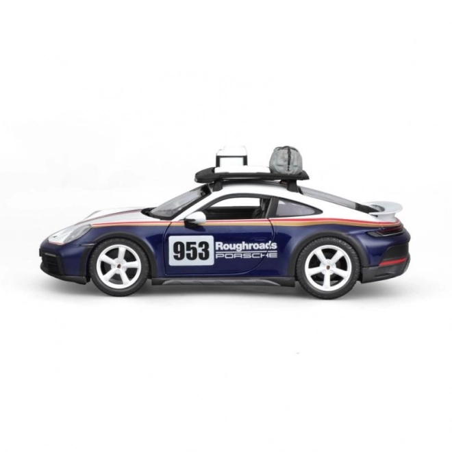 Bburago 1:24 Wyścigi - Porsche 911 Dakar - Niebieski 953 Roughroads