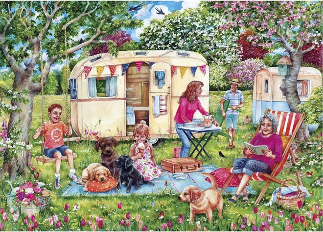 Puzzle Ucieczka karawaną 1000 elementów