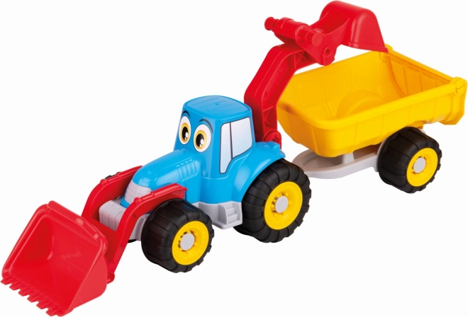 Androni Wesoły traktor z przyczepą - 55 cm