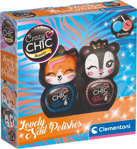 Clementoni Crazy Chic Beauty: zestaw lakierów do paznokci Lovely – Podwójne opakowanie