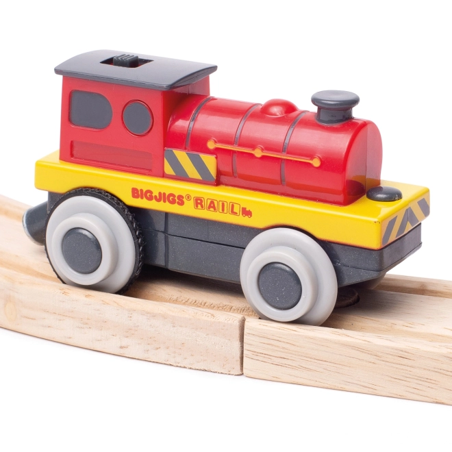 Bigjigs Rail Elektryczna lokomotywa Czerwony siłacz