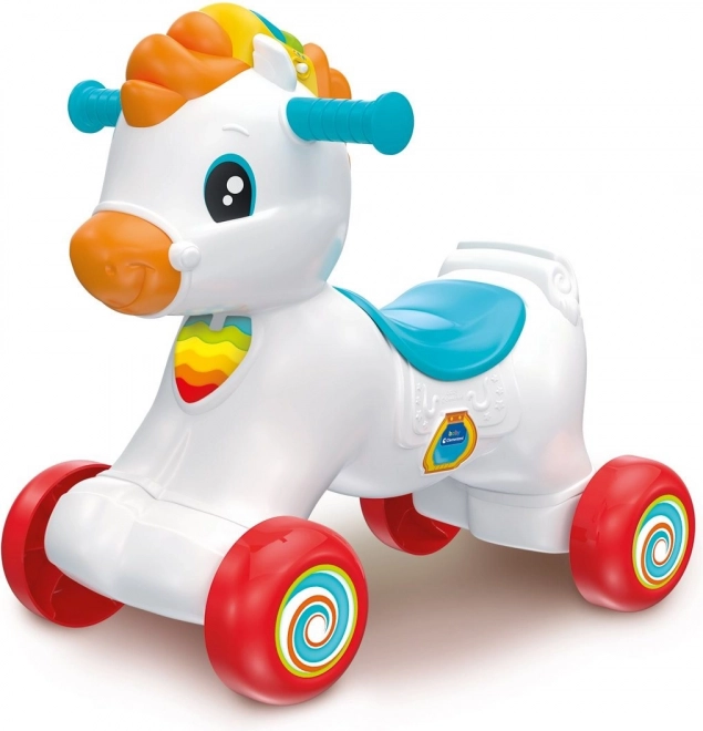 CLEMENTONI BABY Interaktywne odpychadło konik 3w1