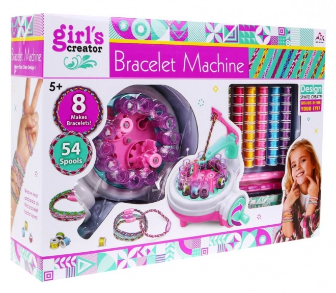 Dziecięca maszyna do plecenia bransoletek 5+ Biżuteria DIY z akcesoriami
