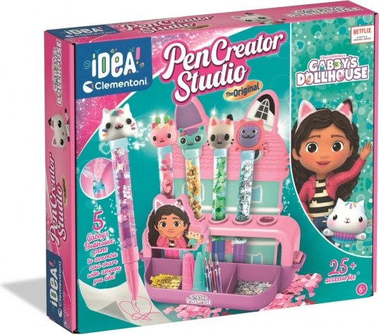 Zestaw do tworzenia długopisów GABBY’S DOLLHOUSE – 5 długopisów CLEMENTONI