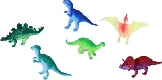 Zestaw dinozaurów 6 szt. na blisterze