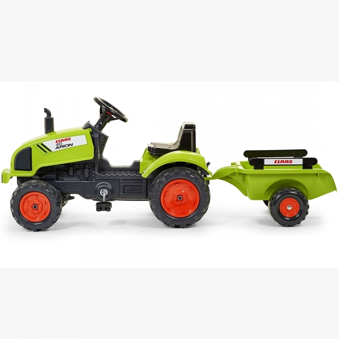 Traktor pedałowy Claas Arion 410 z przyczepką
