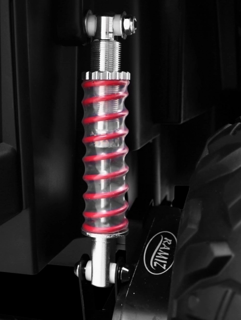 Dziecięce autko UTV-MX czarne 4x4 z MP4, zdalnym sterowaniem i oświetleniem LED
