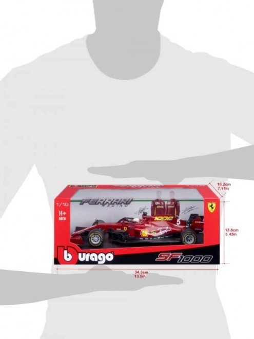 Metalowy model samochodu Ferrari SF1000 F1 2020 GP Toskanii Sebastian Vettel