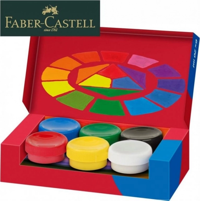 Farby temperowe Faber-Castell 6x20ml