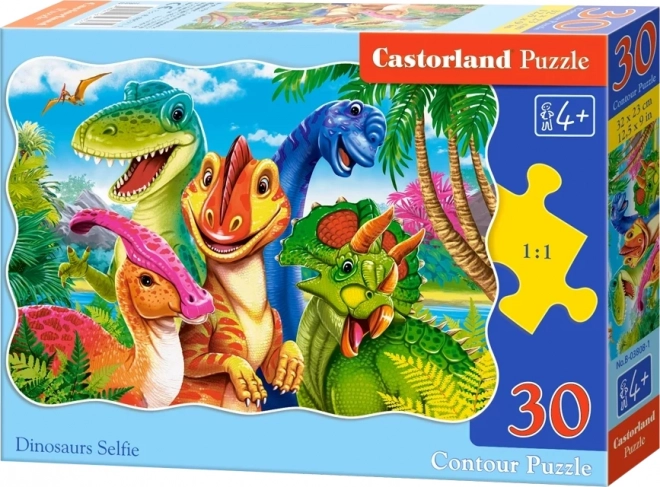 Castorland puzzle Dinozaurze Selfie 30 kawałków