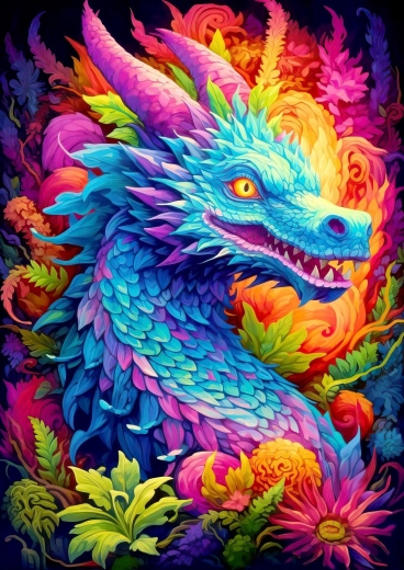 Puzzle Niebiański smok 1000 elementów