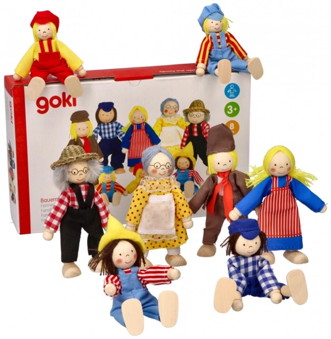Goki Figurki do domku rodzina z farmy