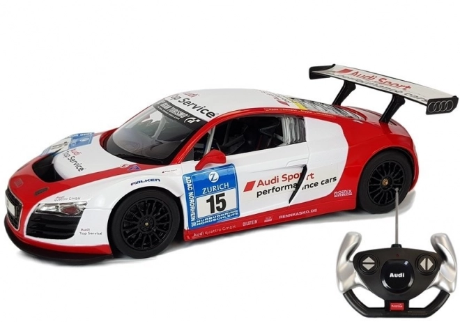 Rastar Audi R8 LMS zdalnie sterowany samochód 1:14 biało-czerwony
