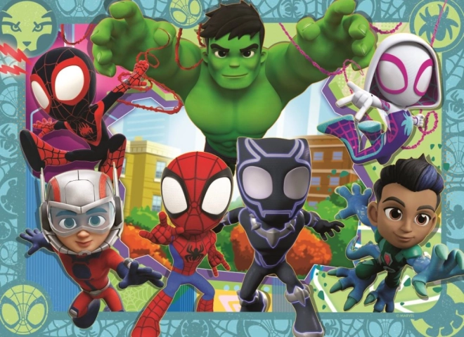 Puzzle Ravensburger Spidey i jego przyjaciele 4x42 elementy