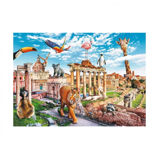 Puzzle Wesołe Miasta - Dziki Rzym 1000 elementów