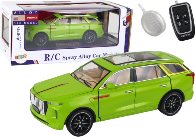 Model SUV Zabawka Samochód w Zielonym Kolorze