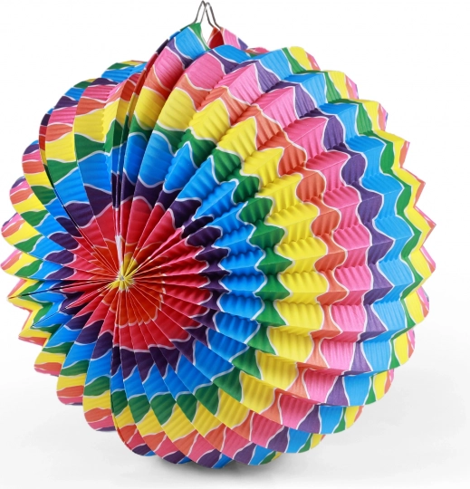 Tęczowy lampion 25 cm