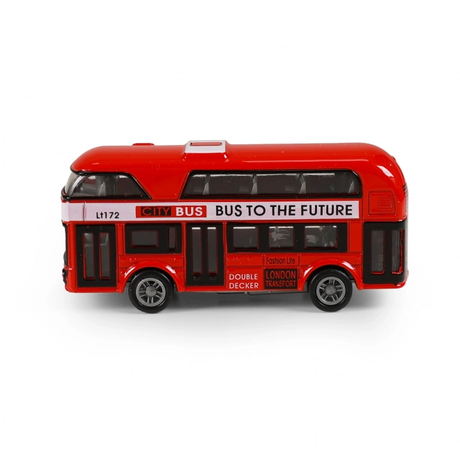 Londyński autobus piętrowy czerwony