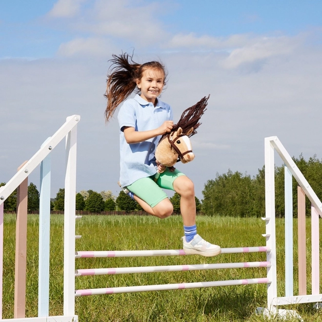 HOPPIHORSE koń na patyku hobby horse rozmiar A3 beżowy