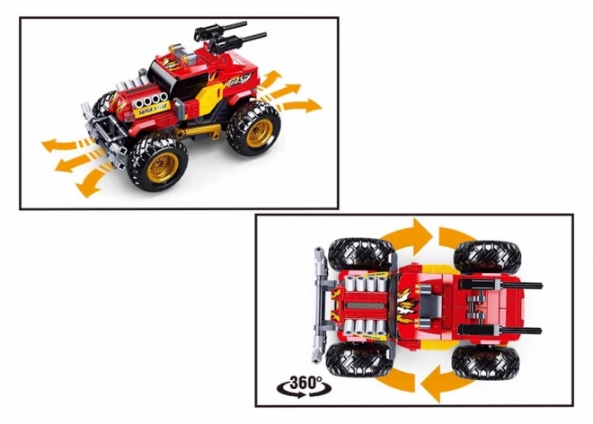 Sluban Power Bricks RC terenowy czerwony na zdalne sterowanie